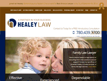 Tablet Screenshot of healeylaw.ca